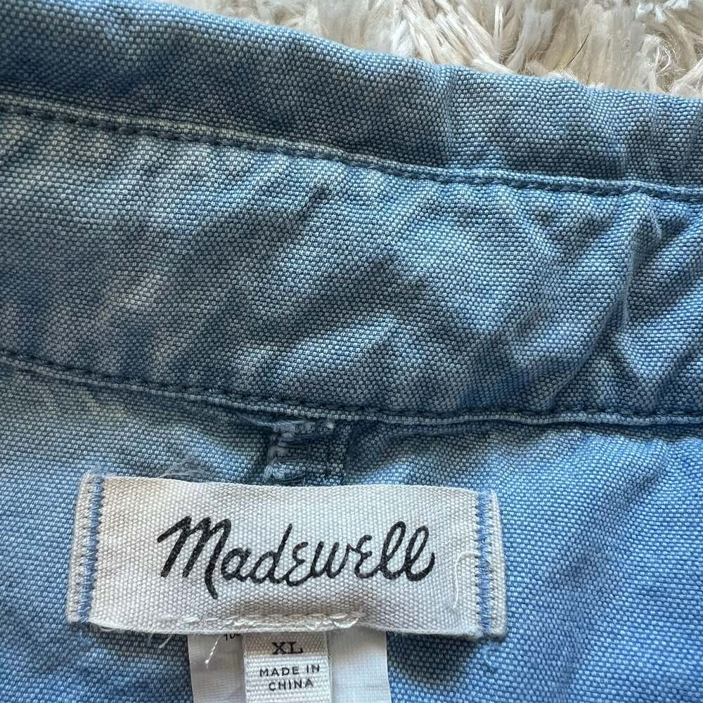 Madewell Blue Cotton Chore Workwear Jacket XL - Picture 5 of 12